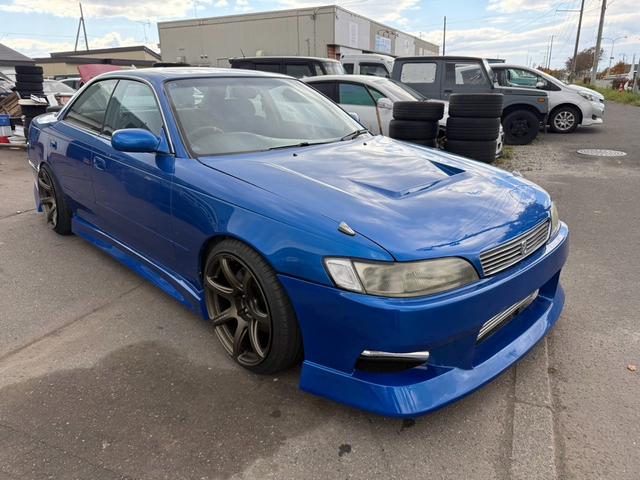 マークII ツアラーV 純正5速MT/WORKEMOSIONT7R/MACフルエアロ/社外マフラー/社外ボンネット/車高調/デフ(2枚目)