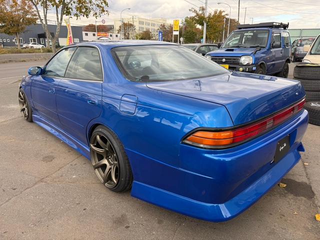 マークII ツアラーV 純正5速MT/WORKEMOSIONT7R/MACフルエアロ/社外マフラー/社外ボンネット/車高調/デフ(4枚目)