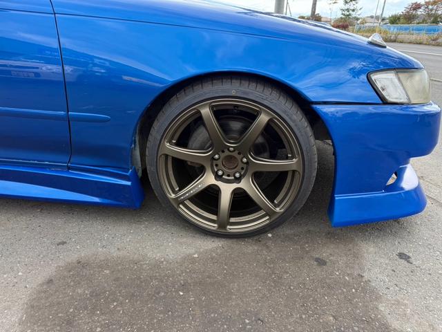 マークII ツアラーV 純正5速MT/WORKEMOSIONT7R/MACフルエアロ/社外マフラー/社外ボンネット/車高調/デフ(28枚目)