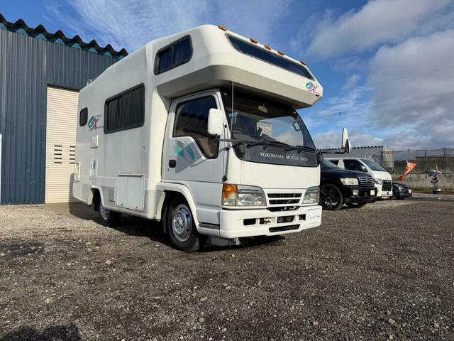 エルフトラック キャンピングカー・４ＷＤ　キャブコン・ディーゼル・４ＷＤ・ヨコハマモーターセールス・バンクベット・シンク・コンロ・エアコン・パワステ・パワーウインドウ（2枚目）