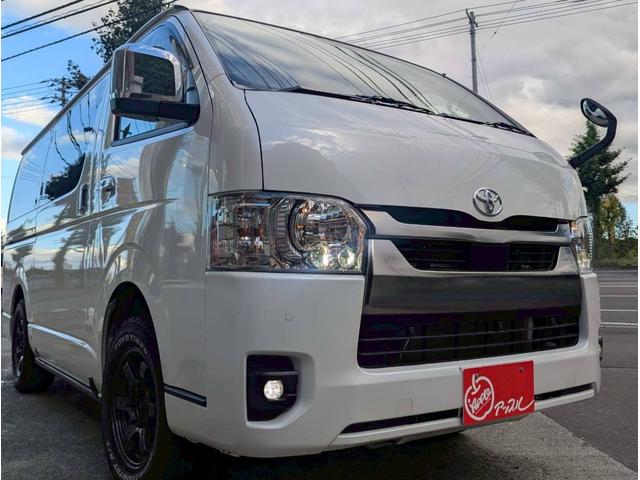 ハイエースバン ロングスーパーＧＬ　ダークプライムＳ　パノラミックビューモニター／デジタルインナーミラー／両側パワースライドドア／ＬＥＤヘッドランプ／イルミネーテッドエントリー／本革巻ステアリング／ＬＥＤフォグ／ルーフレール／ＡＣ１００Ｖ電源（23枚目）