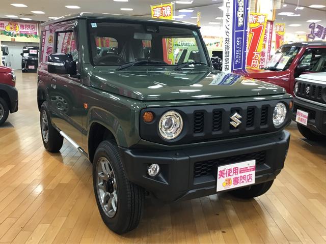 ジムニー ＸＣ　４ＷＤ　届出済未使用車　衝突軽減装置　オートライト　プッシュスタートボタン　ＬＥＤヘッドライト　アイドリングストップ　シートヒーター　オートエアコン　レーンアシスト　１６インチアルミホイール（4枚目）