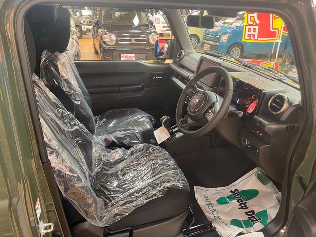 ジムニー ＸＣ　４ＷＤ　届出済未使用車　衝突軽減装置　オートライト　プッシュスタートボタン　ＬＥＤヘッドライト　アイドリングストップ　シートヒーター　オートエアコン　レーンアシスト　１６インチアルミホイール（65枚目）