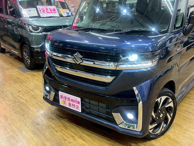 スペーシアカスタム ハイブリッドＸＳ　４ＷＤ　運転席・助手席側パワースライドドア　ＡＢＳ　アイドリングストップ　運転席・助手席シートヒーター　衝突被害軽減システム　クリアランスソナー　ＬＥＤヘッドライト　スマートキー　プッシュスタート（12枚目）