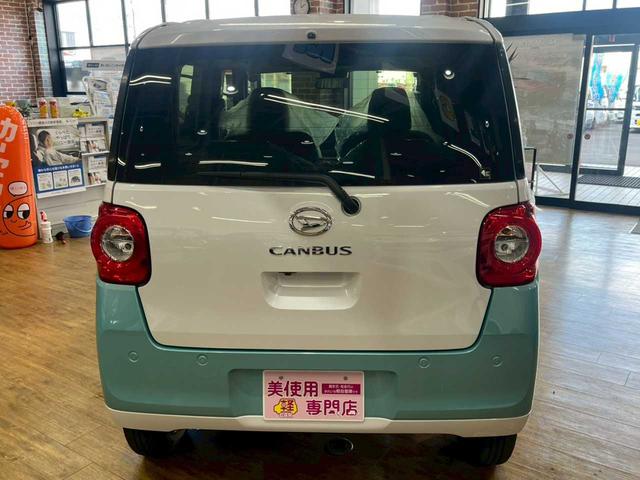 ムーヴキャンバス ストライプスＧ　運転席・助手席側パワースライドドア　ＡＢＳ　アイドリングストップ　運転席・助手席シートヒーター　衝突被害軽減システム　クリアランスソナー　ＬＥＤヘッドライト　プッシュスタート（6枚目）