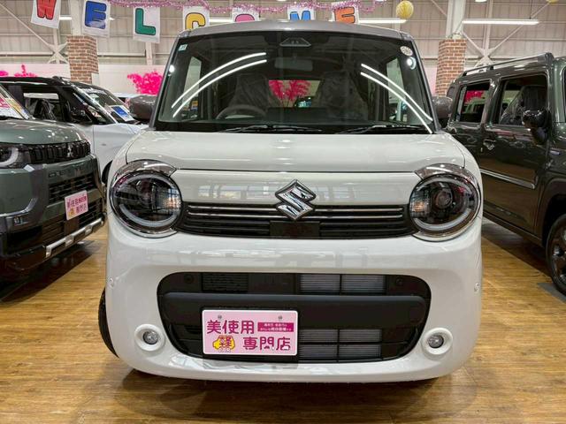 ワゴンＲスマイル ハイブリッドＸ　４ＷＤ　運転席・助手席パワースライドドア　レーンキープアシスト　障害物センサー　アクセル踏み間違い防止装置　オートマチックハイビーム　盗難防止装置　運転席・助手席シートヒーター　スマートキー　ＡＢＳ（3枚目）