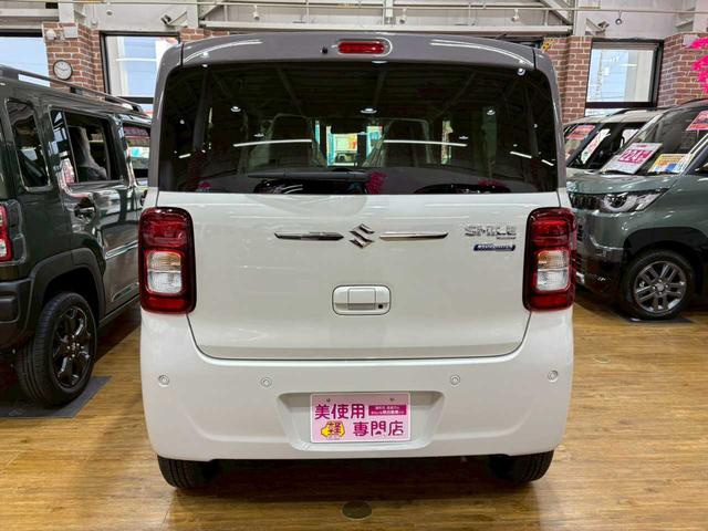 ワゴンＲスマイル ハイブリッドＸ　４ＷＤ　運転席・助手席パワースライドドア　レーンキープアシスト　障害物センサー　アクセル踏み間違い防止装置　オートマチックハイビーム　盗難防止装置　運転席・助手席シートヒーター　スマートキー　ＡＢＳ（7枚目）