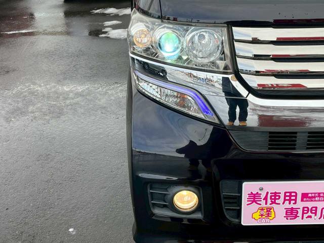 Ｎ－ＢＯＸカスタム Ｇ　ターボＳＳパッケージ　４ＷＤ　社外ナビゲーション　両側電動スライドドア　ステアリングリモコン　プッシュスタート　バックカメラ　パドルシフト　オートライト　フォグライト（12枚目）