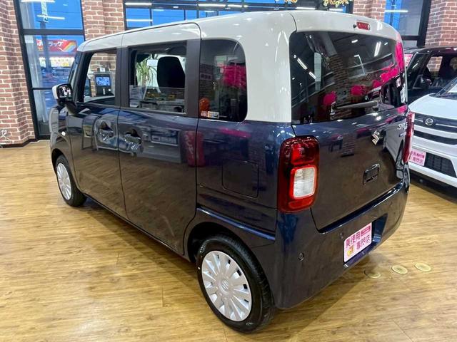 ワゴンＲスマイル ハイブリッドＳ　２トーンルーフパッケージ装着車　４ＷＤ　全方位カメラ付きナビ　ＤＶＤ・ＣＤ　助手席側電動スライドドア　アイドリングストップ　両席シートヒーター　スマートキー　プッシュスタート　オートライトシステム（8枚目）