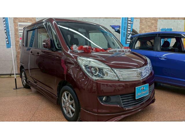 ソリオ 4WD 1年保証付 寒冷地仕様 純正ナビ フルセグTV 両側パワースライド エンジンスターター オートライト ETC HID シートヒーター シートリフター 社外14インチアルミ(38枚目)