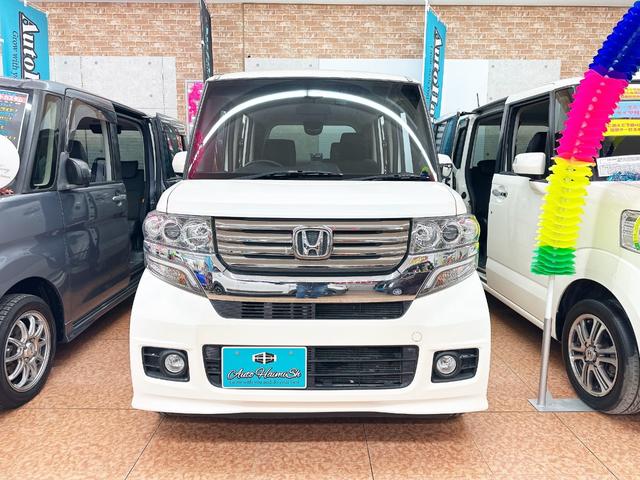 Ｎ－ＢＯＸ＋カスタム Ｇ・ターボＡパッケージ　４ＷＤ　１年保証付　寒冷地仕様　社外ナビ　フルセグＴＶ　両側パワースライド　ＥＣＯＮモード　社外エンジンスターター　ドライブレコーダー　ＨＩＤ　オートエアコン　クルーズコントロール（2枚目）