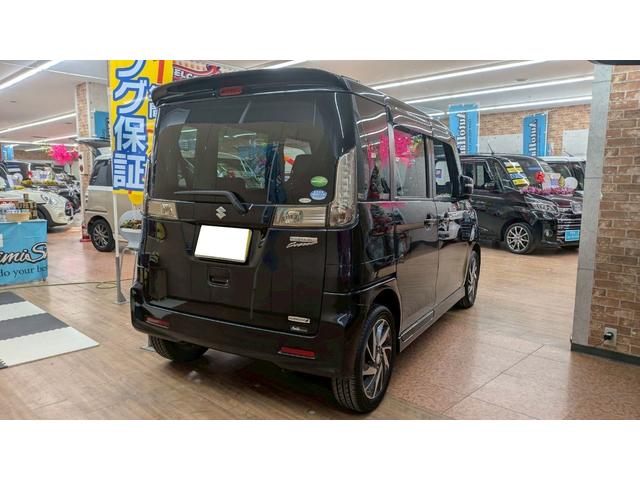 スペーシアカスタム ＴＳ　４ＷＤ　１年保証付　寒冷地仕様　両側パワースライド　バックカメラ　純正スマホ連動ナビ　レーダーブレーキ　ワンセグＴＶ　ＨＩＤ　オートエアコン　オートライト　ミラーヒーター（7枚目）