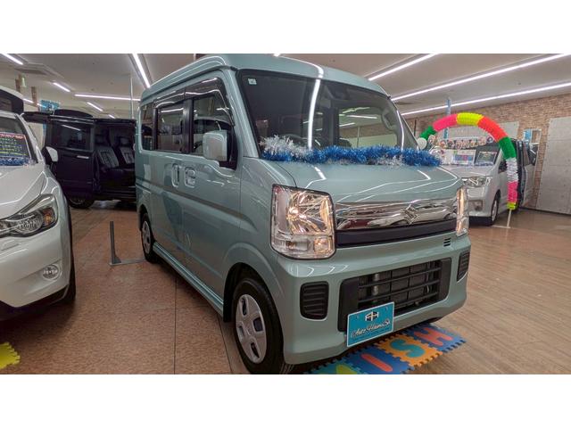 エブリイワゴン ＪＰターボ　４ＷＤ　１年保証付　ハイルーフ　社外ナビ　フルセグＴＶ　両側スライド☆シートヒーター　オートエアコン　ライトレベライザー　リアヒーター（48枚目）