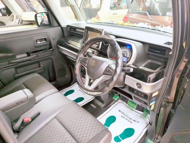 スペーシアカスタム ハイブリッドＸＳターボ　４ＷＤ　１年保証付　寒冷地仕様　社外ディスプレイオーディオ　両側パワースライド　レーダーブレーキサポート　ハーフレザーシート　ＥＴＣ　シートヒーター　アイドリングストップ（7枚目）