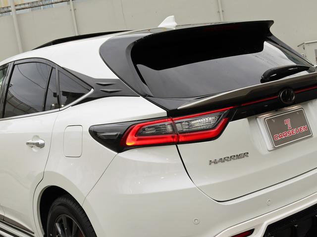 ハリアー プログレス　後期型　寒冷地仕様　セーフティセンス　ＪＢＬサウンドナビ　ムーンルーフ　電動ロールシェード　全周囲カメラ　ＴＲＤエアロ　ＬＥＤヘッドランプ　シーケンシャル　パワーシート　ローダウン　ＥＴＣ　ハーフレザ（18枚目）