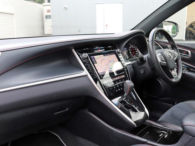 ハリアー プログレス　後期型　寒冷地仕様　セーフティセンス　ＪＢＬサウンドナビ　ムーンルーフ　電動ロールシェード　全周囲カメラ　ＴＲＤエアロ　ＬＥＤヘッドランプ　シーケンシャル　パワーシート　ローダウン　ＥＴＣ　ハーフレザ（33枚目）