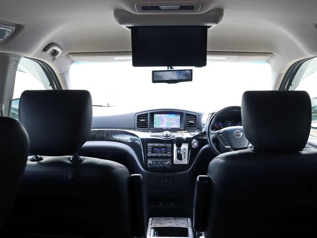 エルグランド 250ハイウェイスタープレミアム メーカーナビTV 全周囲カメラ フリップダウンモニター 両側パワースライドドア ニスモ18インチAW 黒革シート シートヒータ クルコン AC100V電源 パワーバックドア ETC ドラレコ 本州仕入(4枚目)