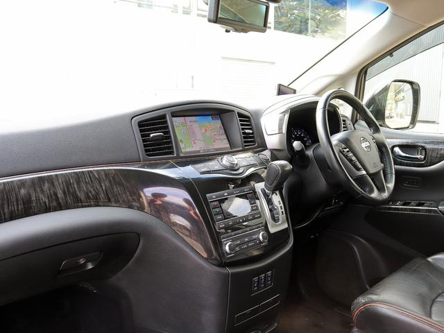 エルグランド 250ハイウェイスタープレミアム メーカーナビTV 全周囲カメラ フリップダウンモニター 両側パワースライドドア ニスモ18インチAW 黒革シート シートヒータ クルコン AC100V電源 パワーバックドア ETC ドラレコ 本州仕入(34枚目)