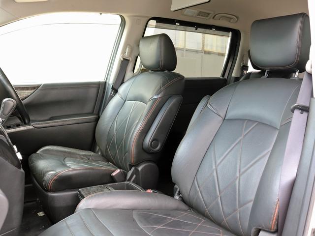 エルグランド 250ハイウェイスタープレミアム メーカーナビTV 全周囲カメラ フリップダウンモニター 両側パワースライドドア ニスモ18インチAW 黒革シート シートヒータ クルコン AC100V電源 パワーバックドア ETC ドラレコ 本州仕入(36枚目)