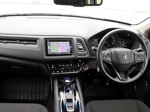 ヴェゼル ハイブリッドＸ・ホンダセンシング　ナビＴＶ　バックカメラ　シートヒーター　ＬＥＤヘッドランプ　アダクティブクルーズ　誤発進抑制機能　車線維持支援システム　衝突軽減ブレーキ　ＥＴＣ　パドルシフト　フォグランプ　プッシュスタート　４ＷＤ（3枚目）