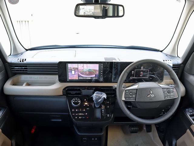 デリカミニ Ｔ　プレミアム　届出済未使用車　寒冷地プラスＰＫＧ　９インチディスプレイＯＤ　全周囲カメラ　ｅアシスト　マイパイロット　２トーンカラー　７インチ液晶メーター　両側パワスラ　シートヒーター　リアサーキュレーター　フォグ（3枚目）