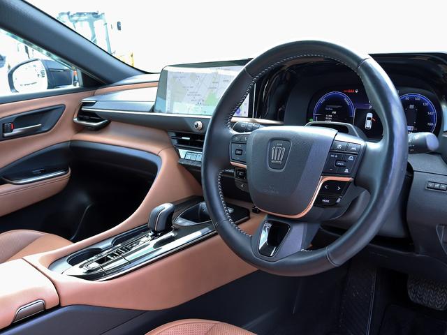 クラウンスポーツ Z 寒冷地 モデリスタ パノラマルーフ 12.3インチナビTV プレミアムサウンド 全周囲カメラ ワイヤレス充電 革シート ステア/シートヒーター ETC ドラレコ トヨタチームメイト BSM 本州仕入れ(33枚目)