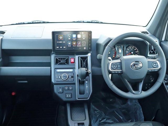 タフト Ｇターボ　ダーククロムベンチャー　届出済未使用車　４ＷＤ　９インチディスプレイオーディオＴＶ　スマートパノラマパーキング　エコアイドル　ガラスルーフ　スマートアシスト　ＨＤＭＩ　全周囲Ｍ　シートヒーター　ＬＥＤヘッド　ＵＳＢソケット（5枚目）