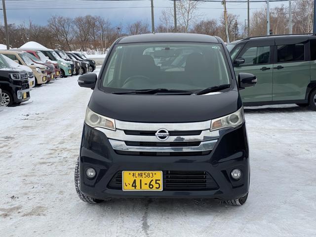 デイズ ハイウェイスター Gターボ 4WD 検令和8年9月22日 スタッドレス装着 フルセグTV ルームミラー型Bカメラ シートヒーター プッシュスタート Tチェーン(2枚目)