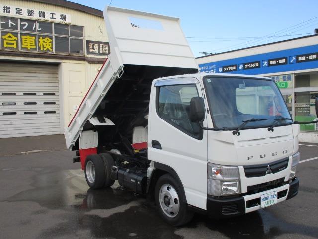 キャンター 全低床ダンプ　外装オールペイント済み　５ＭＴ３ペダル　車両総重量５．０ｔ未満　４ナンバー　エアコン　パワステ　パワーウィンドウ　ＡＢＳ　運転席エアバック　荷台内寸長さ３０５ｃｍ幅１６０ｃｍ高さ３２ｃｍ　ＥＴＣ（10枚目）