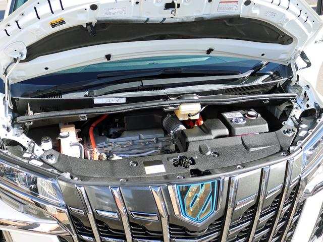 アルファードハイブリッド S タイプゴールド 改良後期 ナビTV/CD/DVD フリップダウンモニター パワーバックドア 両側パワースライドドア 3眼LEDシーケンシャル ハーフレザー レーダークルーズコントロール セーフティセンス 100W電源(30枚目)