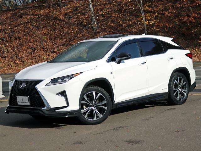 RX RX450h Fスポーツ TRDフルエアロ&4本出マフラー マークレビンソン サンルーフ 角型3眼LED ブラインドスポットM 革シート シートベンチレーション OP20インチAW セーフティシステム ステアリングヒーター(8枚目)