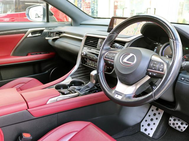 RX RX450h Fスポーツ TRDフルエアロ&4本出マフラー マークレビンソン サンルーフ 角型3眼LED ブラインドスポットM 革シート シートベンチレーション OP20インチAW セーフティシステム ステアリングヒーター(9枚目)