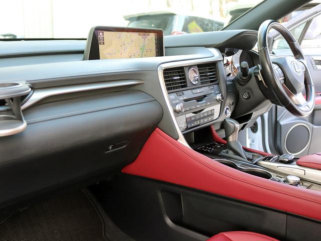 RX RX450h Fスポーツ TRDフルエアロ&4本出マフラー マークレビンソン サンルーフ 角型3眼LED ブラインドスポットM 革シート シートベンチレーション OP20インチAW セーフティシステム ステアリングヒーター(43枚目)