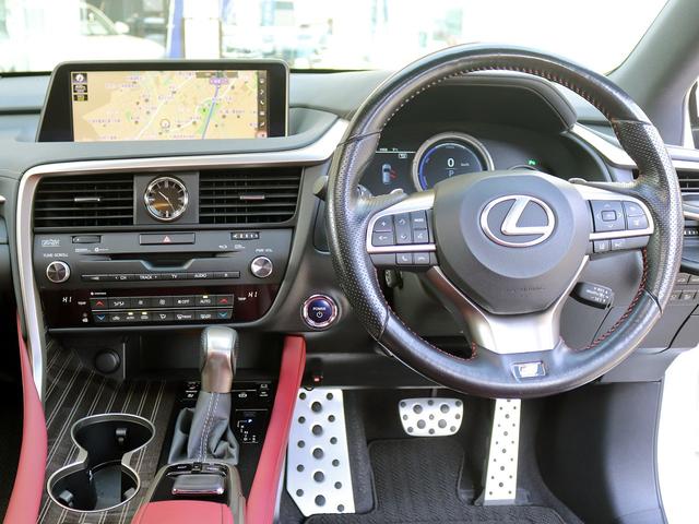 RX RX450h Fスポーツ TRDフルエアロ&4本出マフラー マークレビンソン サンルーフ 角型3眼LED ブラインドスポットM 革シート シートベンチレーション OP20インチAW セーフティシステム ステアリングヒーター(44枚目)