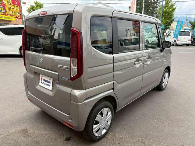 スペーシア ハイブリッドG スマートキー 踏み間違い防止装置 両側スライドドア キーレス レーンキープアシスト 横滑り防止装置 盗難防止装置 パワーウィンドウ パワステ フルフラットシート オートエアコン アイドリングストップ(5枚目)