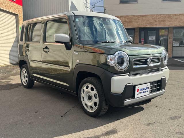 ハスラー ハイブリッドＧ　４ＷＤ　スズキセーフティサポート　社外フルセグナビ　バックカメラ　社外ＥＴＣ　アイドリングストップ　クルーズコントロール　プッシュスタート　シートヒーター　クールカーキパールメタリック（3枚目）
