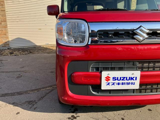 スペーシア ハイブリッドＸ　４ＷＤ　衝突被害軽減ブレーキ　両側電動スライドドア　シートヒーター　冬タイヤ　スマートキー　プッシュスタート　フェニックスレッドパール（13枚目）