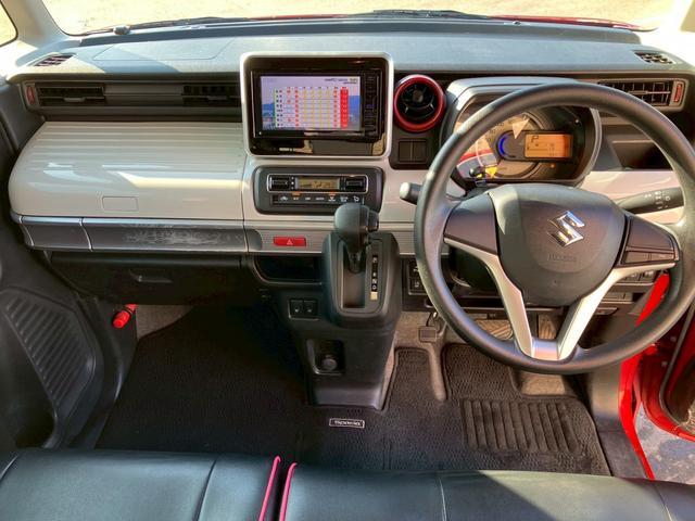 スペーシア ハイブリッドＸ　４ＷＤ　衝突被害軽減ブレーキ　両側電動スライドドア　シートヒーター　冬タイヤ　スマートキー　プッシュスタート　フェニックスレッドパール（18枚目）