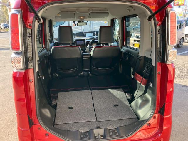 スペーシア ハイブリッドＸ　４ＷＤ　衝突被害軽減ブレーキ　両側電動スライドドア　シートヒーター　冬タイヤ　スマートキー　プッシュスタート　フェニックスレッドパール（49枚目）