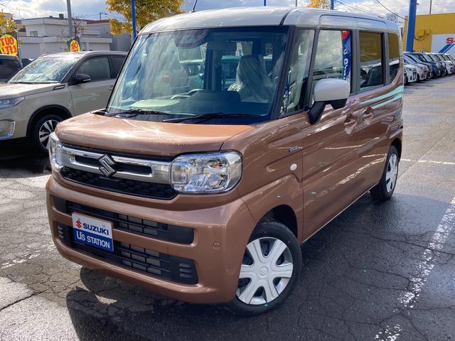 スペーシア HYBRID X 4WD 別途当社パックでさらに快適に! スチールホイール LEDヘッドランプ LEDフォグランプ SRSエアバック オートライト イモビライザー キーレスプッシュ シートヒーター 衝突被害軽減ブレーキ 後退時ブレーキサポート(44枚目)