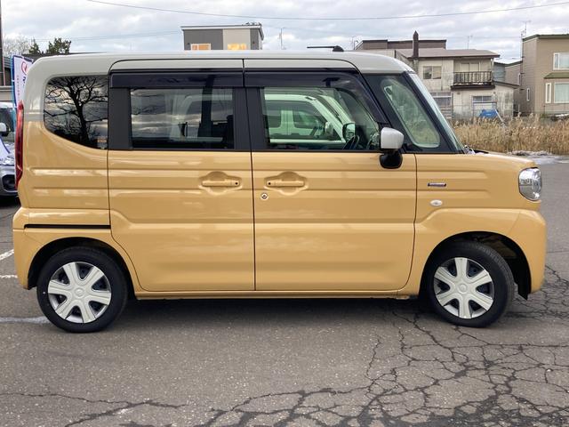 スペーシア ※ブラックフライデー※ＨＹＢＲＩＤ　Ｘ　４ＷＤ　全方位カメラ付９インチナビ付　別途当社パックでさらに快適に　スチールホイール　ＬＥＤヘッドランプ　ＳＲＳエアバック　オートライト　イモビライザー　キーレスプッシュ　衝突被害軽減、後退時ブレーキサポート（6枚目）