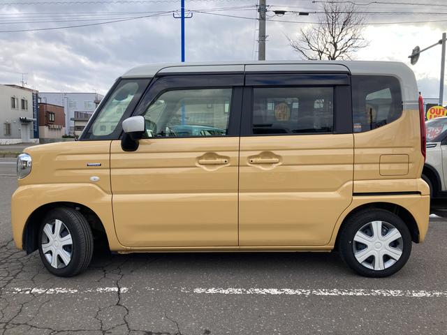 スペーシア ※ブラックフライデー※ＨＹＢＲＩＤ　Ｘ　４ＷＤ　全方位カメラ付９インチナビ付　別途当社パックでさらに快適に　スチールホイール　ＬＥＤヘッドランプ　ＳＲＳエアバック　オートライト　イモビライザー　キーレスプッシュ　衝突被害軽減、後退時ブレーキサポート（7枚目）