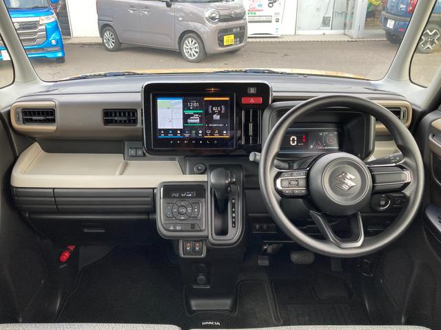 スペーシア ※ブラックフライデー※ＨＹＢＲＩＤ　Ｘ　４ＷＤ　全方位カメラ付９インチナビ付　別途当社パックでさらに快適に　スチールホイール　ＬＥＤヘッドランプ　ＳＲＳエアバック　オートライト　イモビライザー　キーレスプッシュ　衝突被害軽減、後退時ブレーキサポート（16枚目）