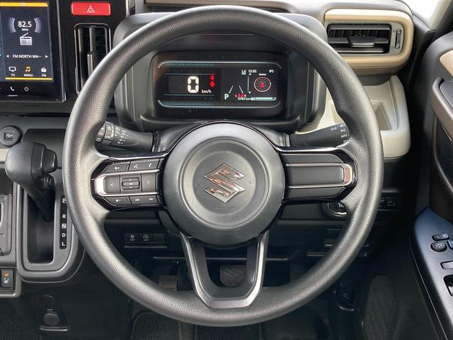 スペーシア ※ブラックフライデー※ＨＹＢＲＩＤ　Ｘ　４ＷＤ　全方位カメラ付９インチナビ付　別途当社パックでさらに快適に　スチールホイール　ＬＥＤヘッドランプ　ＳＲＳエアバック　オートライト　イモビライザー　キーレスプッシュ　衝突被害軽減、後退時ブレーキサポート（17枚目）