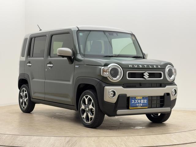 ハスラー ＨＹＢＲＩＤ　Ｘ　３型　全方位カメラ付９インチナビ！　当社パックで快適に！　アルミホイール　ＬＥＤヘッドランプ　ＬＥＤフォグランプ　ＳＲＳエアバック　オートライト　イモビライザー　プッシュスタート　シートヒーター　衝突被害軽減ブレーキ（5枚目）