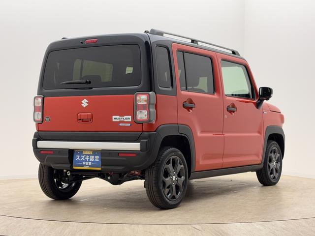 ハスラー タフワイルド 3型 4WD 全方位カメラ付9インチナビ! 当社パックで快適に! アルミホイール LEDヘッドランプ LEDフォグランプ SRSエアバック オートライト イモビライザー プッシュスタート シートヒーター 衝突被害軽減ブレーキ(6枚目)