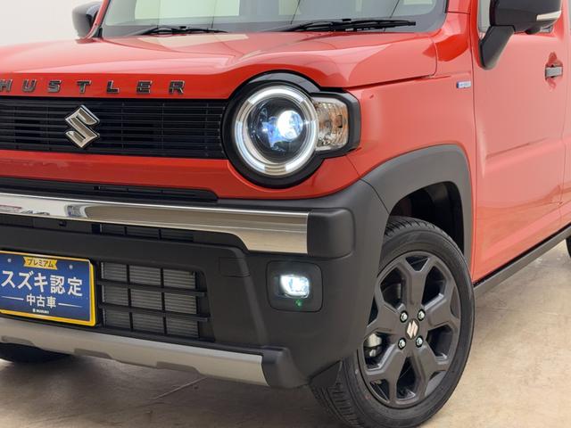 ハスラー タフワイルド 3型 4WD 全方位カメラ付9インチナビ! 当社パックで快適に! アルミホイール LEDヘッドランプ LEDフォグランプ SRSエアバック オートライト イモビライザー プッシュスタート シートヒーター 衝突被害軽減ブレーキ(7枚目)