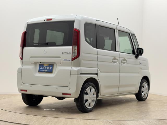 スペーシア ＨＹＢＲＩＤ　Ｇ　全方位カメラ付９インチナビ！　スチールホイール　ＬＥＤヘッドランプ　ＳＲＳエアバック　オートライト　イモビライザー　キーレスエントリー　シートヒーター　衝突被害軽減ブレーキ　後退時ブレーキサポート（6枚目）