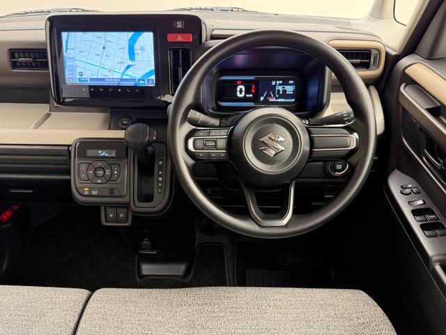 スペーシア ＨＹＢＲＩＤ　Ｇ　全方位カメラ付９インチナビ！　スチールホイール　ＬＥＤヘッドランプ　ＳＲＳエアバック　オートライト　イモビライザー　キーレスエントリー　シートヒーター　衝突被害軽減ブレーキ　後退時ブレーキサポート（11枚目）