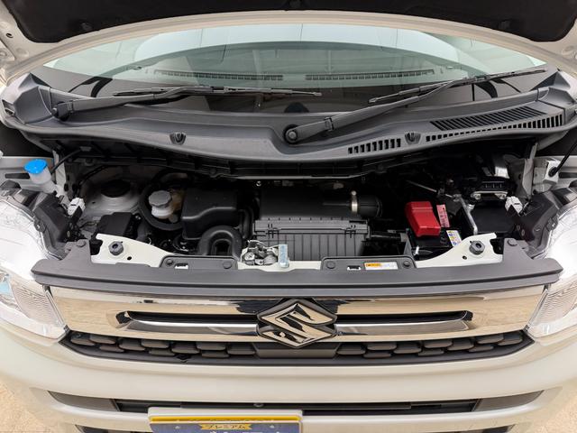 スペーシア ＨＹＢＲＩＤ　Ｇ　全方位カメラ付９インチナビ！　スチールホイール　ＬＥＤヘッドランプ　ＳＲＳエアバック　オートライト　イモビライザー　キーレスエントリー　シートヒーター　衝突被害軽減ブレーキ　後退時ブレーキサポート（46枚目）